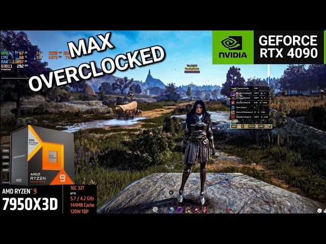 Black Desert Online | RTX 4090 and 7950X3D - 1440p High/Remastered | Benchmark 1% FPS