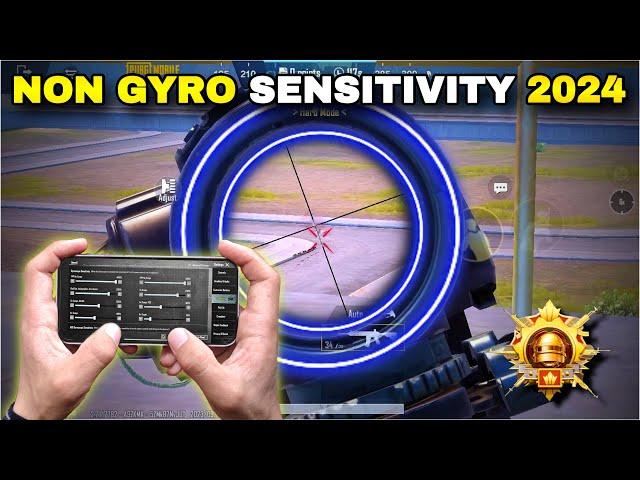 PUBG MOBILE NON GYRO SENSITIVITY SETTINGS 2024 USE THIS NEW VERSION 