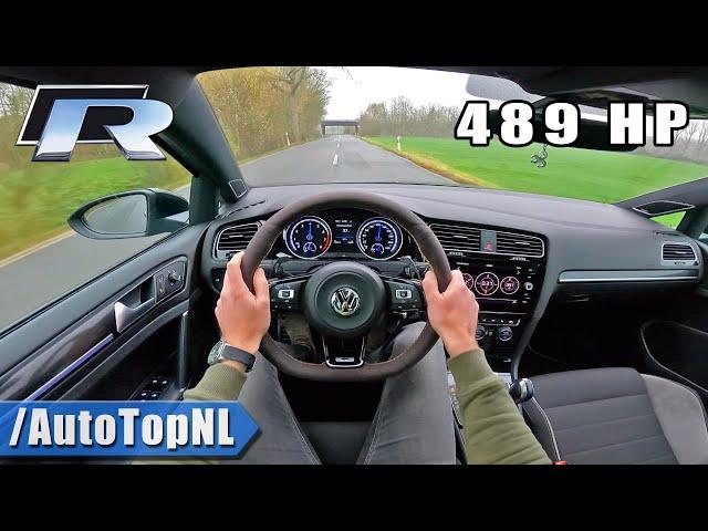 489HP VW GOLF R MK7 *LOUD* POV Test Drive by AutoTopNL