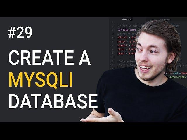 29: How to Create a MySQL Database for PHP | PHP Tutorial | Learn PHP Programming | PHP Lesson