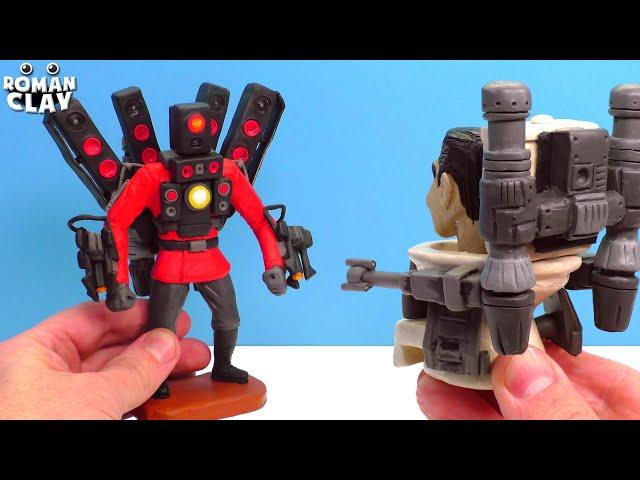 Making Upgraded Titan Speakerman and G-man Skibidi Toilet 2.0 with Clay | Roman Clay