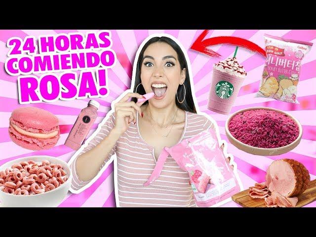 24 HORAS COMIENDO ROSA RETO  | Claudipia