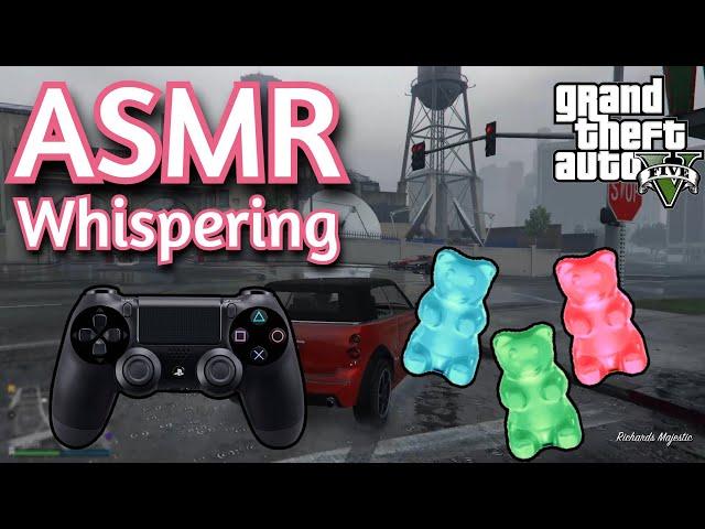 ASMR Gaming | GTA V ONLINE EATING GUMMY BEARS | Whispering + Controller Sounds 