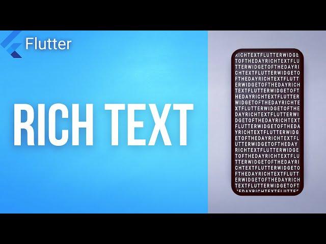 RICH TEXT • Flutter Widget of the Day #18