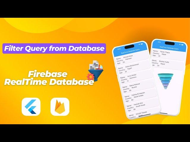 Flutter Firebase Realtime Database Tutorial || Filter Data From RealTime Database Flutter