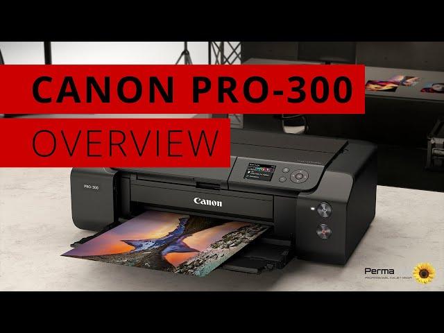 Canon PRO-300 Inkjet Printer Overview