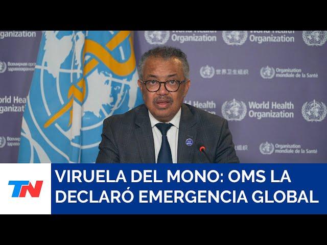 La OMS declaró a la viruela del mono como una emergencia de salud pública internacional