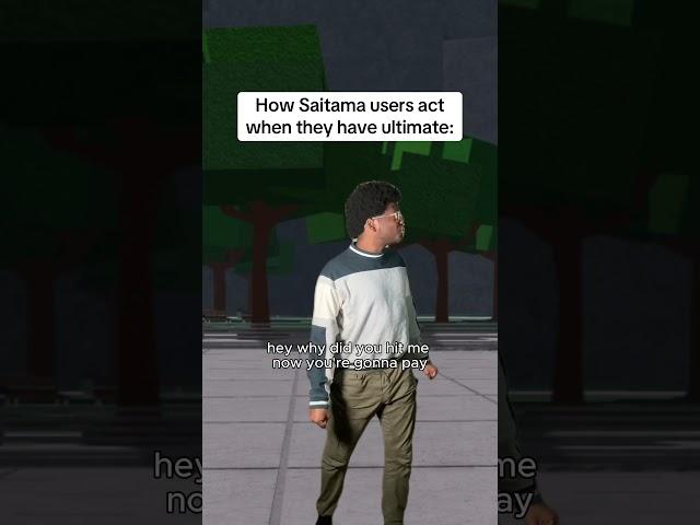 How Saitama users act when they have ultimate in Strongest Battlegrounds