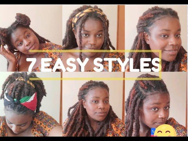 HOW TO STYLE BUTTERFLY LOCS/DISTRESS LOCS #butterflylocs /7 easy styles