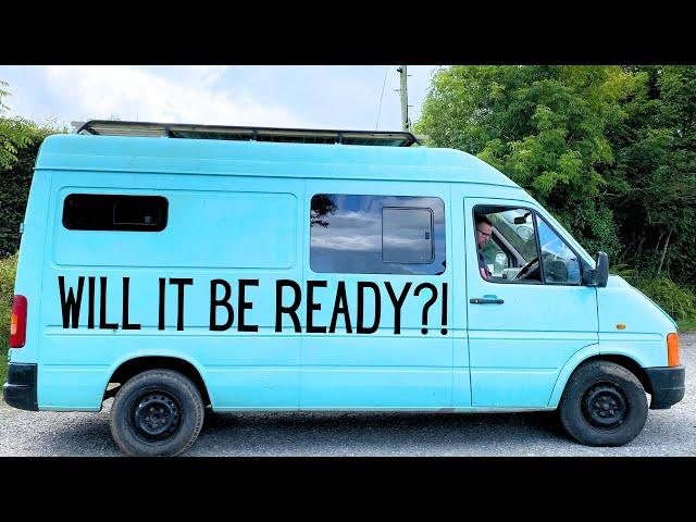 Getting the new van ready for the road | VW LT35 | Cornwall to Scotland Road Trip 2024 