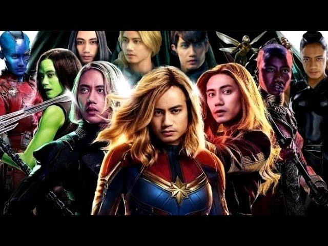 SAIPULMAN AS FEMALE SUPERHEROES (A-FORCE) FACE EDITING VIDEO