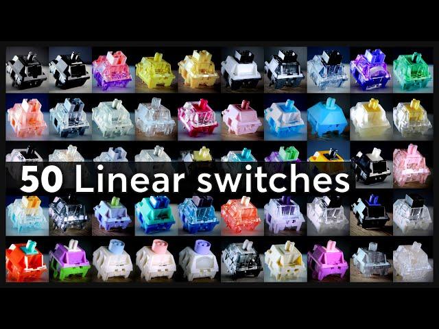 Find the BEST LINEAR Switches! 50 Switches Sound Comparison | Part 02