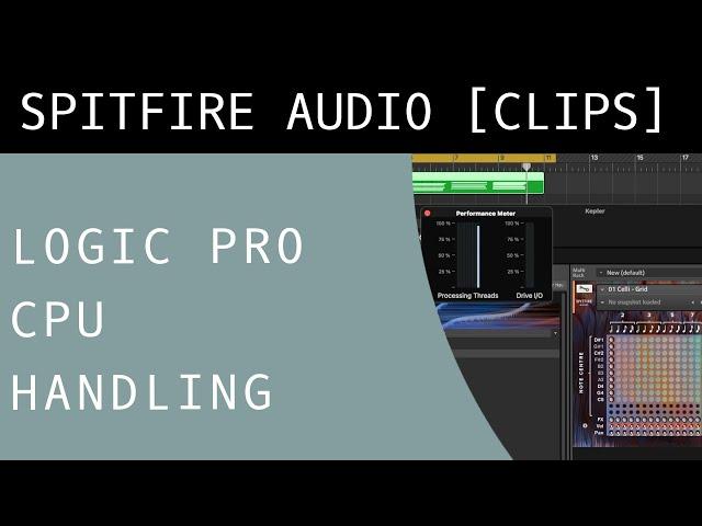 Quick Tip - Logic Pro X CPU handling