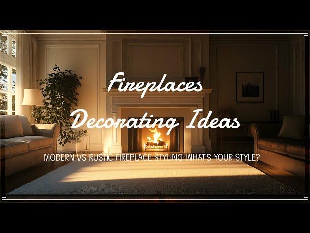 Modern vs Rustic Fireplace Styling: What’s Your Style? ️🪑