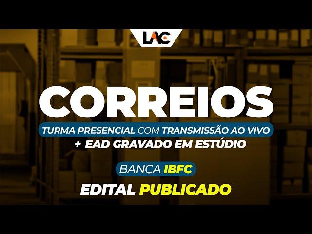 CORREIOS 2024 - Curso Presencial e EAD