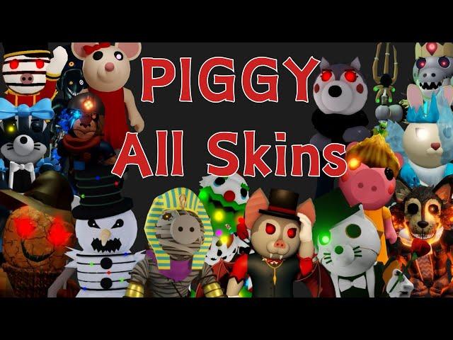 Roblox Piggy - All skins Book 1,2 + Exclusive and Extra Skins