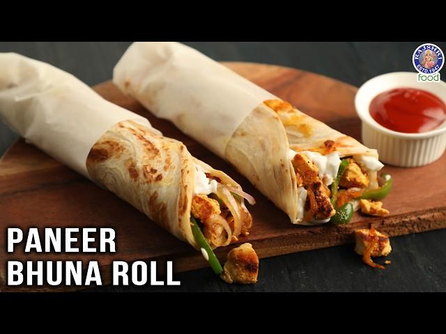 Paneer Bhuna Roll | How To Make Paneer Bhuna Roll At Home | Easy & Quick Paneer Roll Recipe | Varun