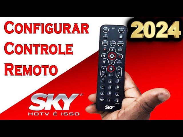 COMO CONFIGURAR o controle remoto SKY HD UL1 em qualquer TV. RÁPIDO e PRÁTICO 2024