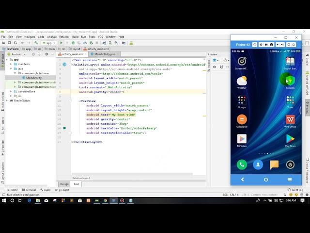 How to make a textview selectable copy the text form text view | in Android Studio 2019