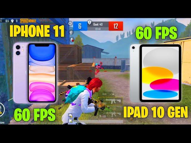 IPHONE 11 vs IPAD 10TH GEN TDM COMPARISON IN 2024(PUBG MOBILE) IPAD VIEW ADVANTAGE? RECOIL,HIP-FIRE