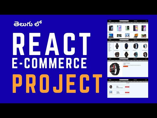 React Ecommerce Project (Telugu)