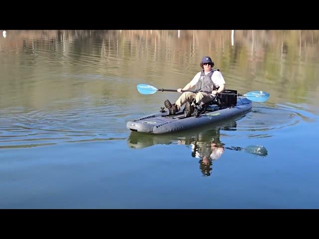 3-2-24 Kayak base miles | Meeting Campbell Paddling His New Inflatable Kayak for the First Time