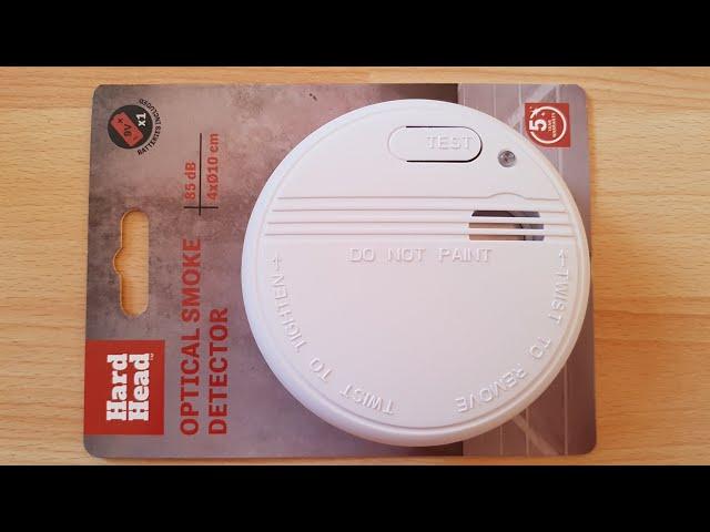 Hard Head Photoelectric Smoke Detector Fire Alarm