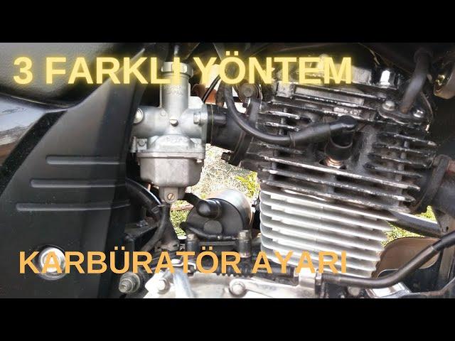 #KARBÜRATÖRÜ 3 FARKLI YÖNTEMLE AYARLAMA TEKNİĞİ #MULTİMETRE #motosiklet  #motorsiklet