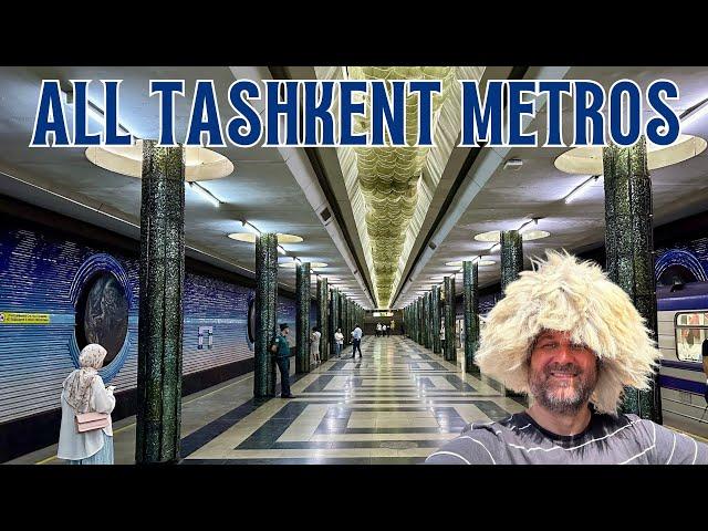 Tashkent Metro Stations⁇  Soviet style!!