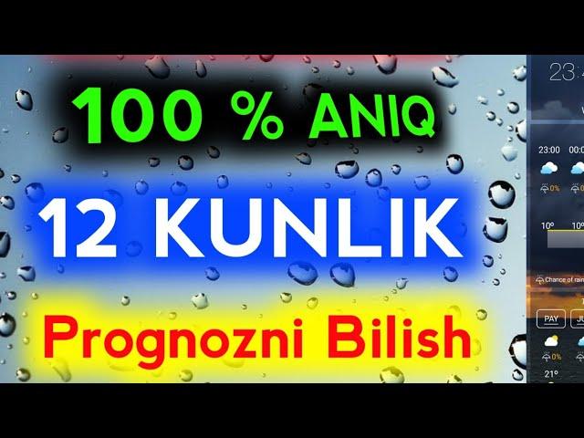 ОБ-ХАВО 10 КУНЛИК МА'ЛУМОТ.  || Ob-Havo 10 Kunlik Ma'lumot...