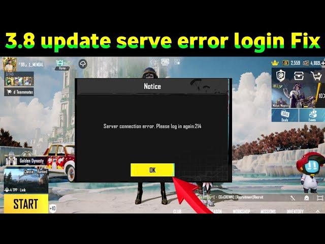 3.8 update PUBG Server did not respond Please return to the login page and try again pubg problem