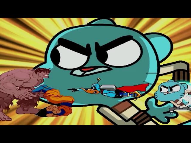 CAT DUCK TEAM UP | FUNNY GUMBALL AND HILARIOUS DUCK DODGERS VS MUGEN CHARACTERS | FUNNY GAMING