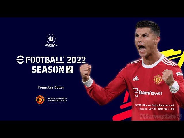 eFootball 2022 SEASON 2 Menu for PES 2021 by PESNewupdate