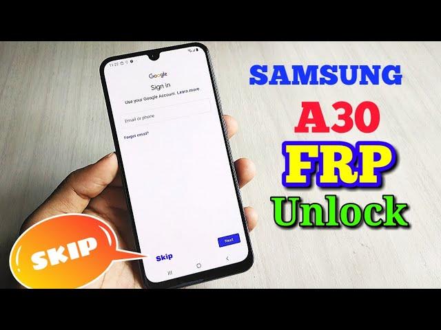 Samsung A30 Frp Unlock || Google Bypass