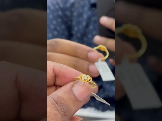 1 gram gold ring 916 #trending #916hallmarkjewellery #shorts #gold @mangalamfathimajewellers