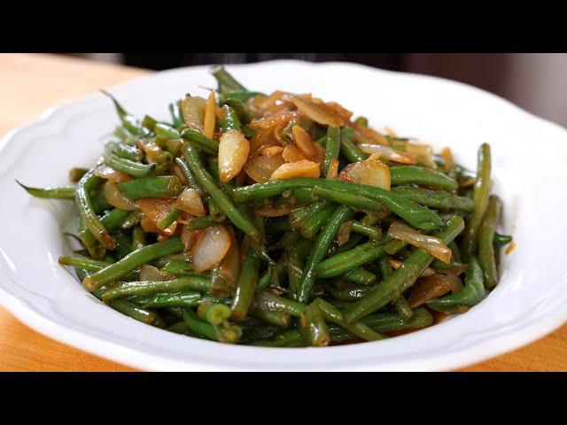 Garlic green beans