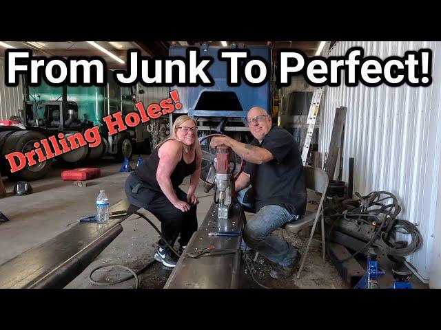 Using My Warped Cabover Frame To Drill New Frame