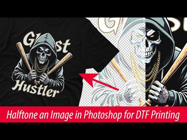 Halftone an Image in Photoshop for DTF Printing