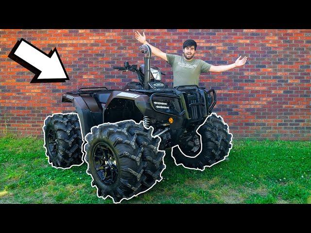 We put EIGHT WHEELS & TIRES on my HONDA! *DUALLY FOUR WHEELER*