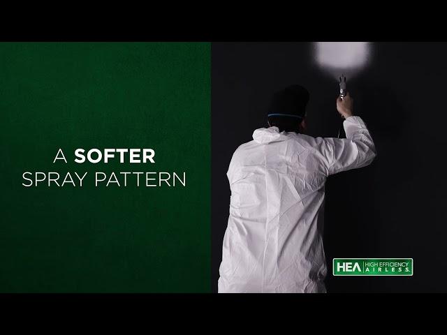 Softer Spray Pattern with High Efficiency Airless Paint Sprayers