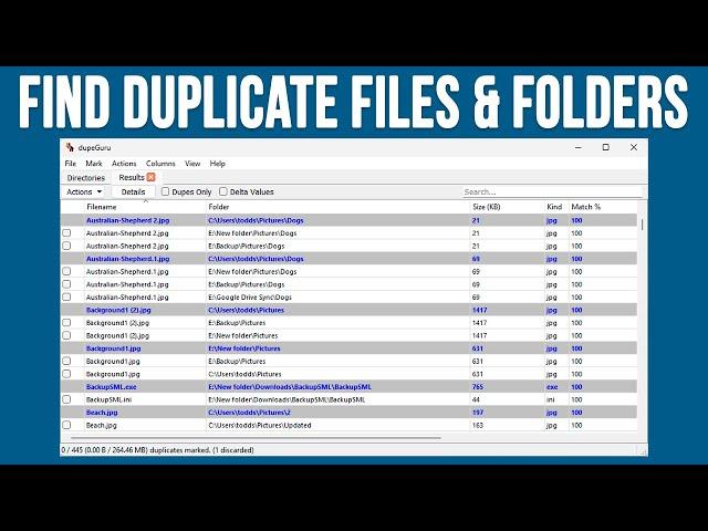 How to use Dupe Guru to Find Duplicate Files and Folders on Your Computer