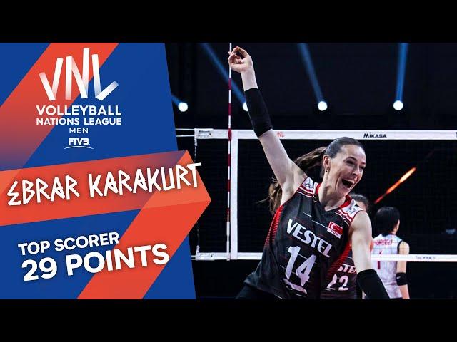 Ebrar Karakurt on fire, lifts Turkey to second medal in VNL history | Top Scorer | VNL 2021