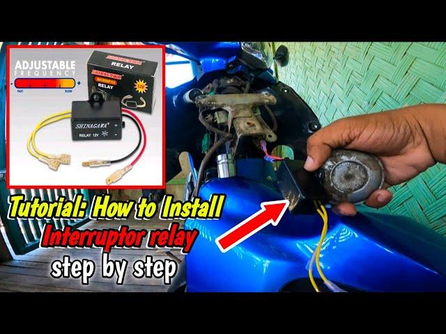 How to install interrupter relay for motorcycle | step by step | legendary TV