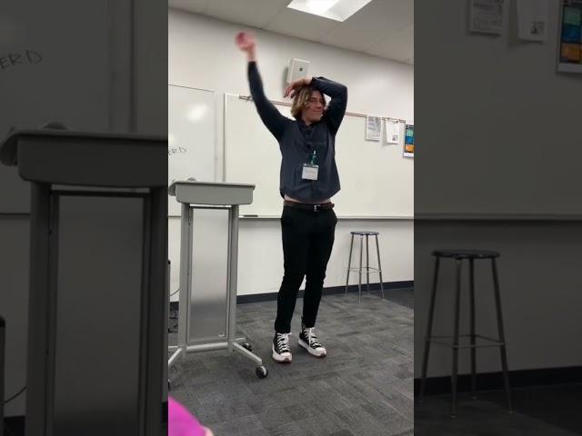 Teacher Does Wednesday Addams Dance! ️