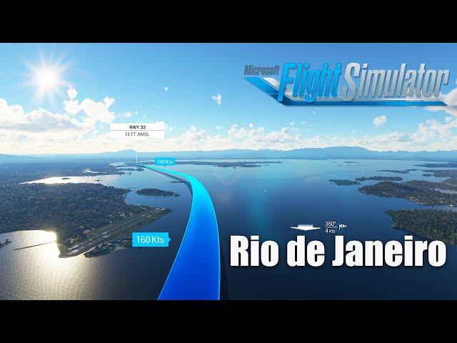 Microsoft Flight Simulator - Landing in Rio de Janeiro (SBGL)