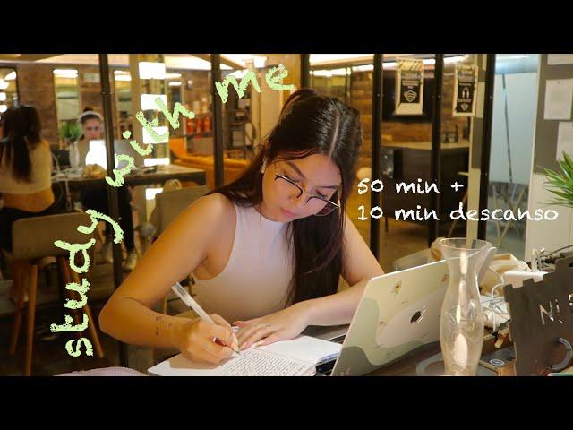 ESTUDIA CONMIGO { 2h, técnica pomodoro, sonido de fondo }