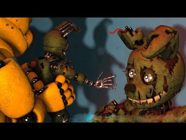 FNAF Springbonnie vs Possessed Springtrap (Fight FNAF Animations)