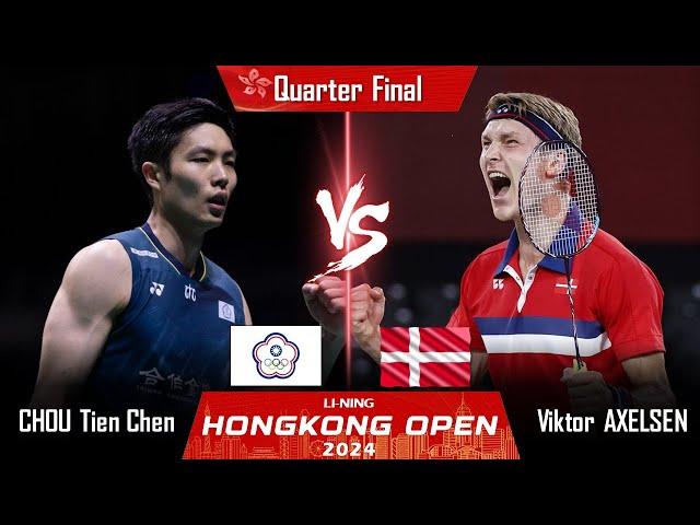 LIVE SCORE | CHOU Tien Chen (TPE) vs Viktor AXELSEN (DEN) | Hongkong Open 2024 Badminton