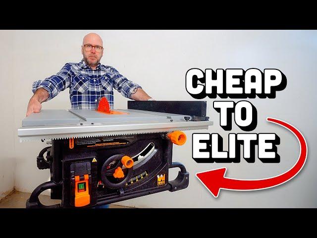 Transforming a Cheap Table Saw Into a Professional Cabinet Saw