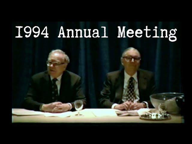 1994 Berkshire Hathaway Annual Meeting (Full Version)